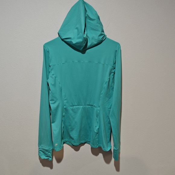 Fabletics Hoodie Large Phoenix Run Thumb Holes Lightweight Airy Vented T… - Picture 3 of 6